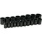 Dynamic Tools 1/2" Drive 19 Pieces 6 Point Standard SAE Impact Socket Set D018024 - alternate 1